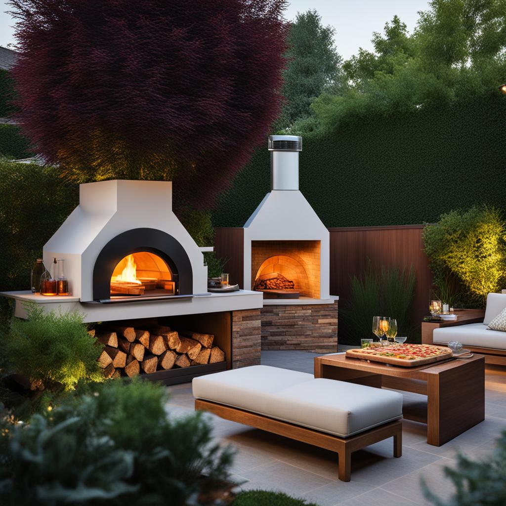 Outdoor pizza oven