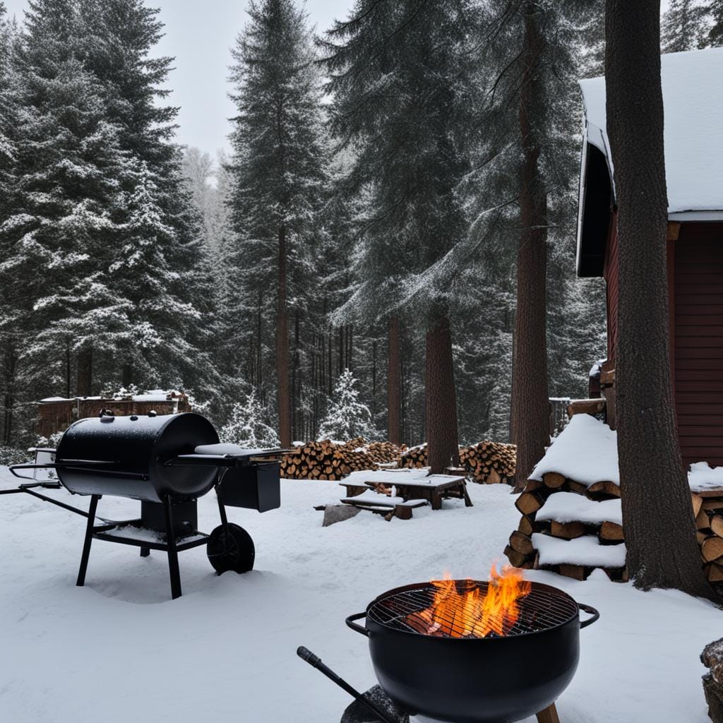 Winter BBQ garden preparation